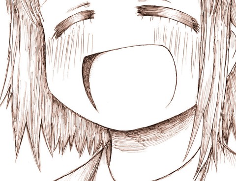 無表情的女孩子