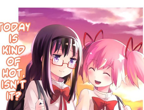なんか今日わあっつーいね(魔法少女まどか☆マギカ)