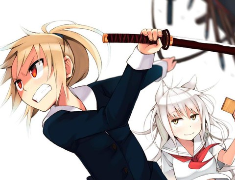 於過去狩獵魔物的少女